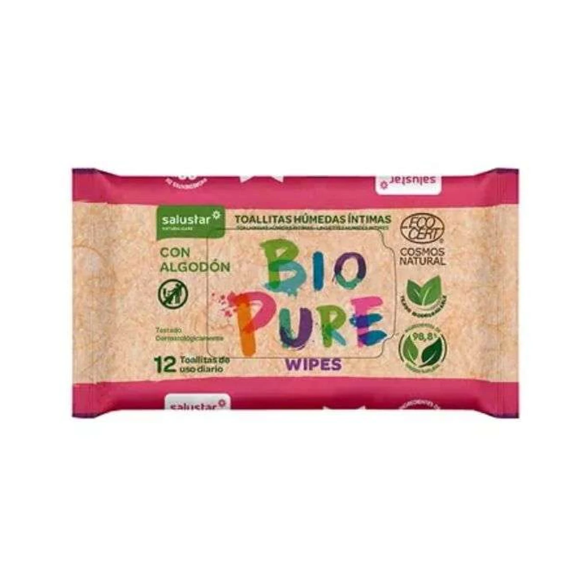 Salustar Bio Pure Lingettes Intimes 12 Unites