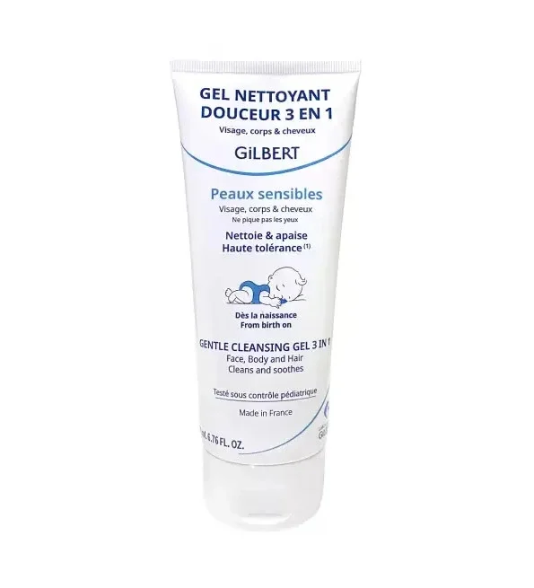 Gilbert Gel Nettoyant Douceur 3-en-1 Bébé 200 ml