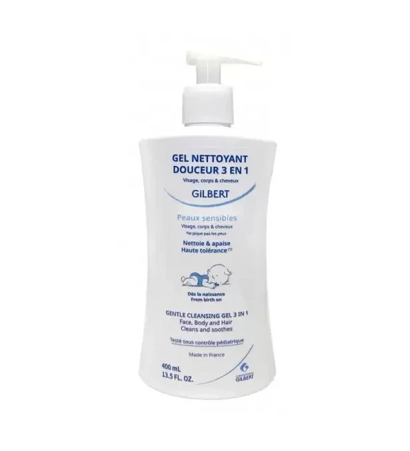Gilbert Gel Nettoyant Douceur 3-en-1 Bébé 400 ml