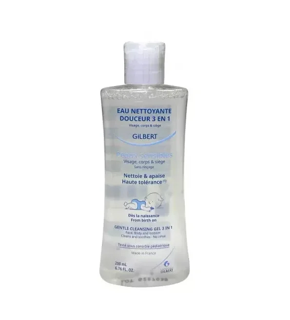 Gilbert Eau Nettoyante Douceur 3-en-1 Bébé 200 ml