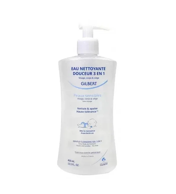 Gilbert Eau Nettoyante Douceur 3-en-1 Bébé 400 ml