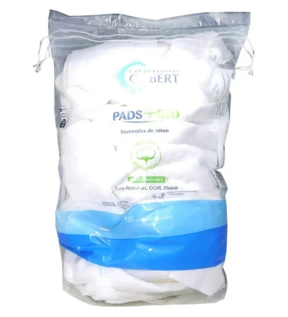 Gilbert Pads Bio Rectangles Coton 180 unités