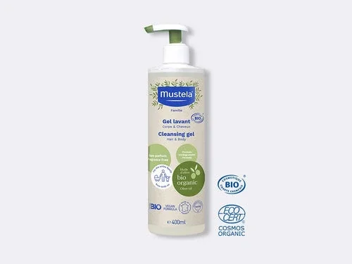 Mustela Gel Lavant Certifié BIO Corps & Cheveux 400 ml