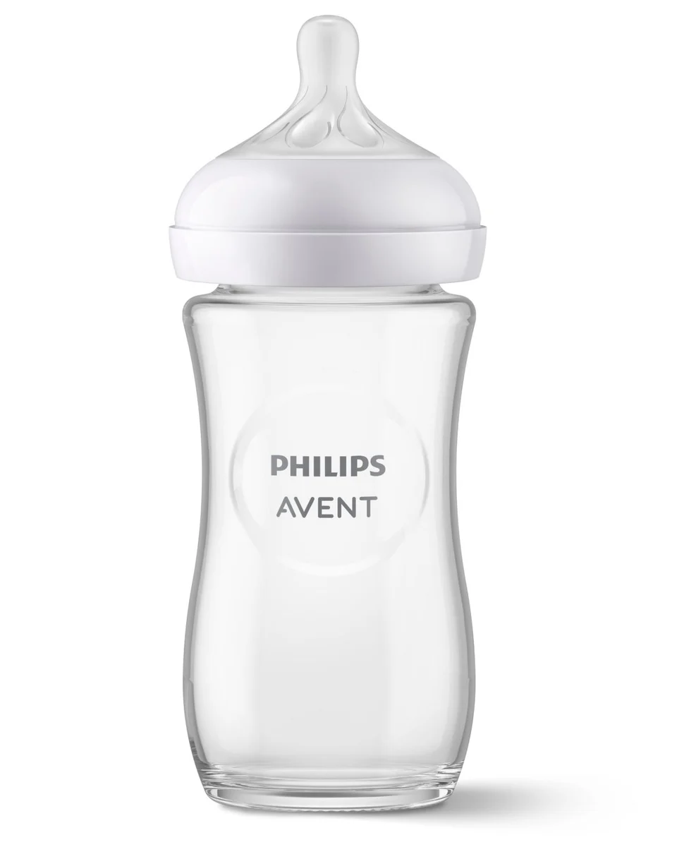 Philips Avent Biberon Natural Response en verre 240 ml 1m+