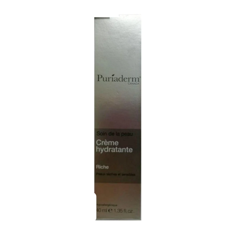 Puriaderm Crème Hydratante Riche 40 ml