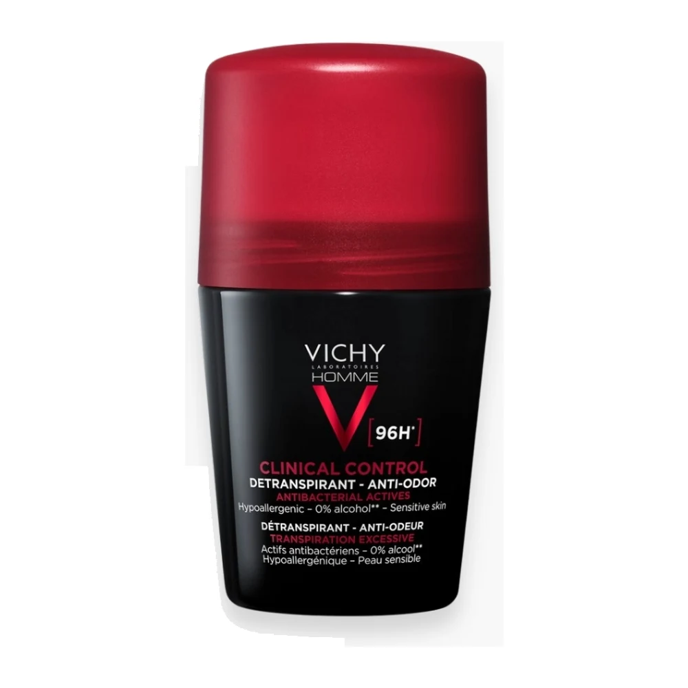 Vichy Homme Deodorant Roll-On Clinical Control Détranspirant Anti-Odeur 96h 50 ml