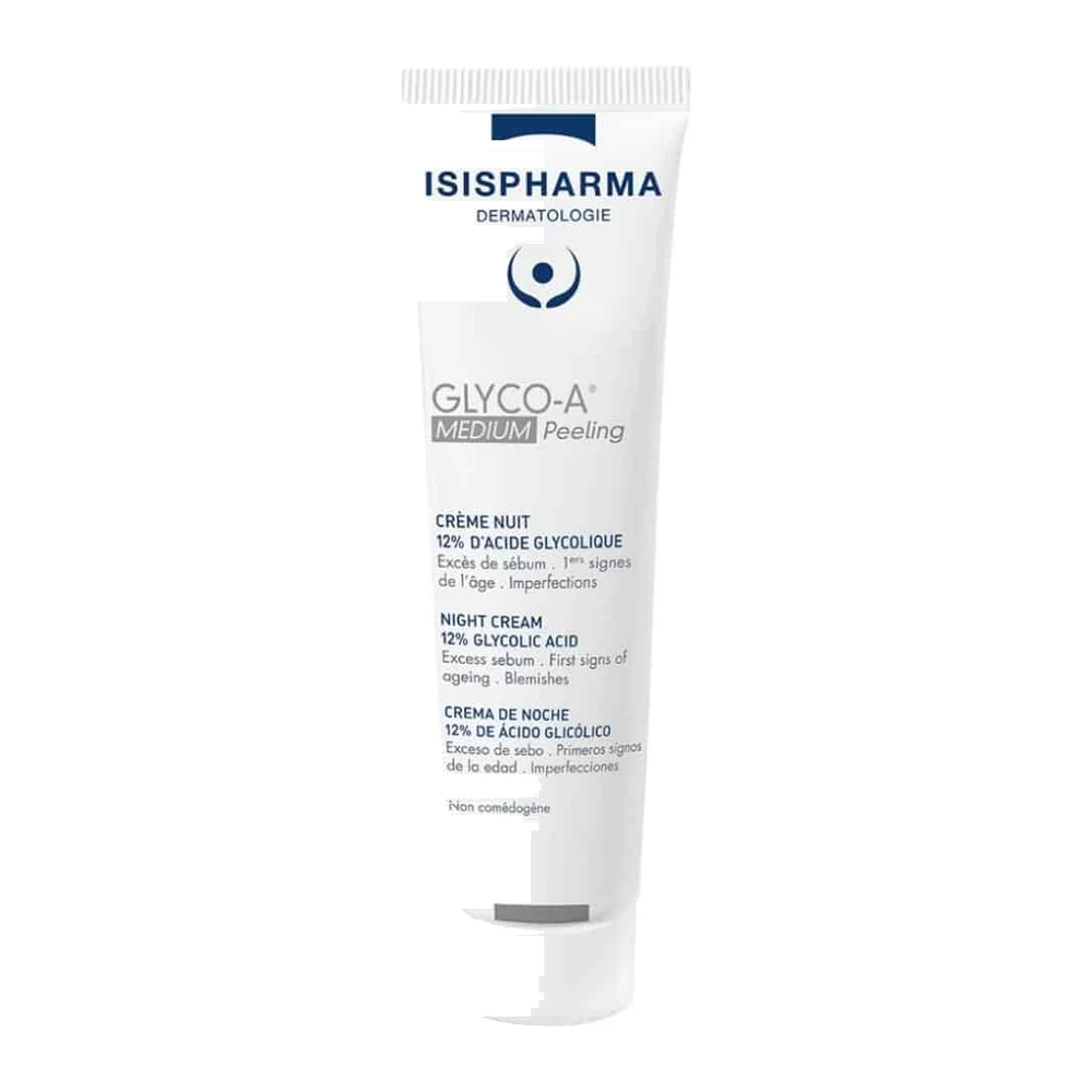 Isispharma Glyco-A Medium Peeling Crème Nuit 12% D'acide Glycolique 30 ml
