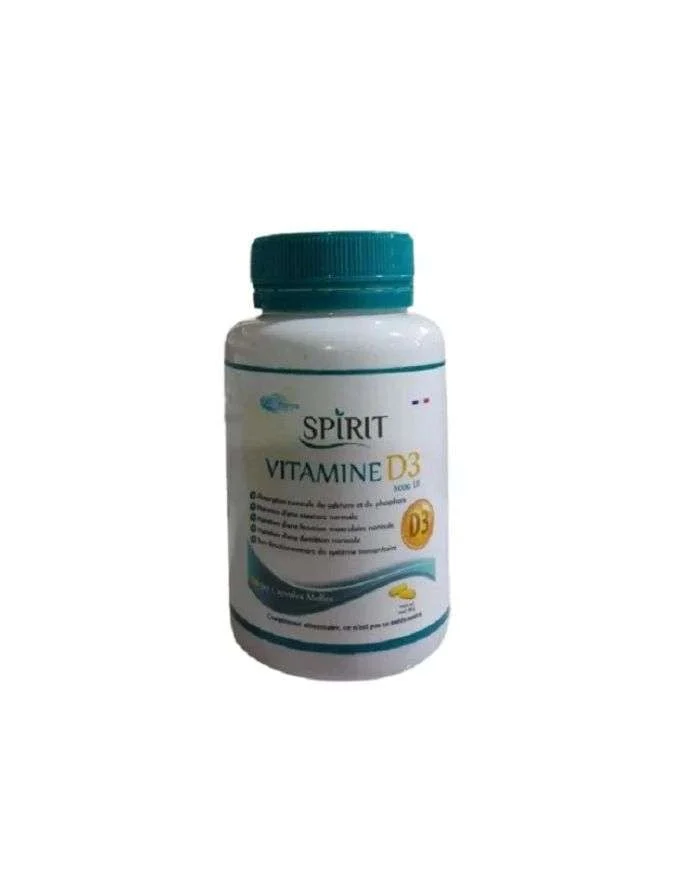 Spirit Vitamine D3 5000 Ui 60 Capsules Molles