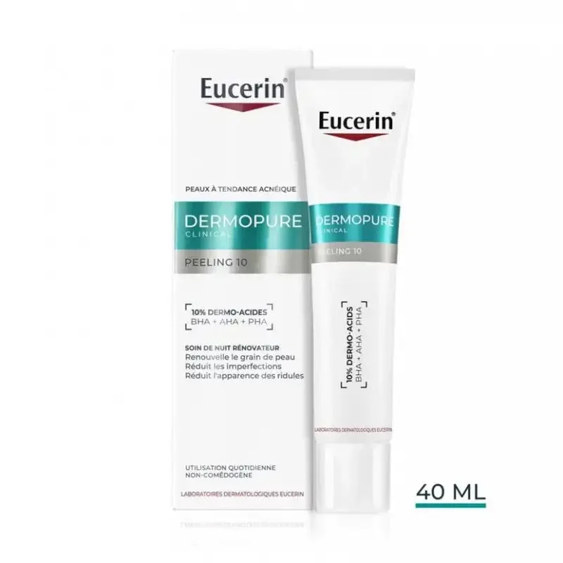 Eucerin Dermopure Clinical Peeling 10 Soin de Nuit Renovateur 40 ml