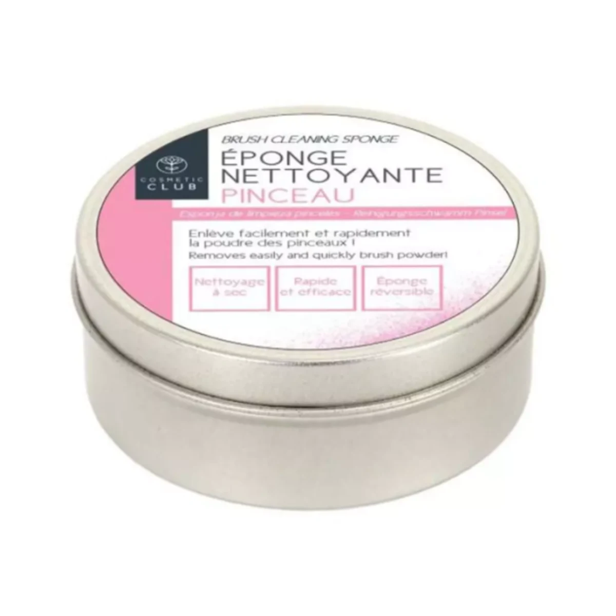 Cosmetic Club Eponge Nettoyante Reversible Pinceau